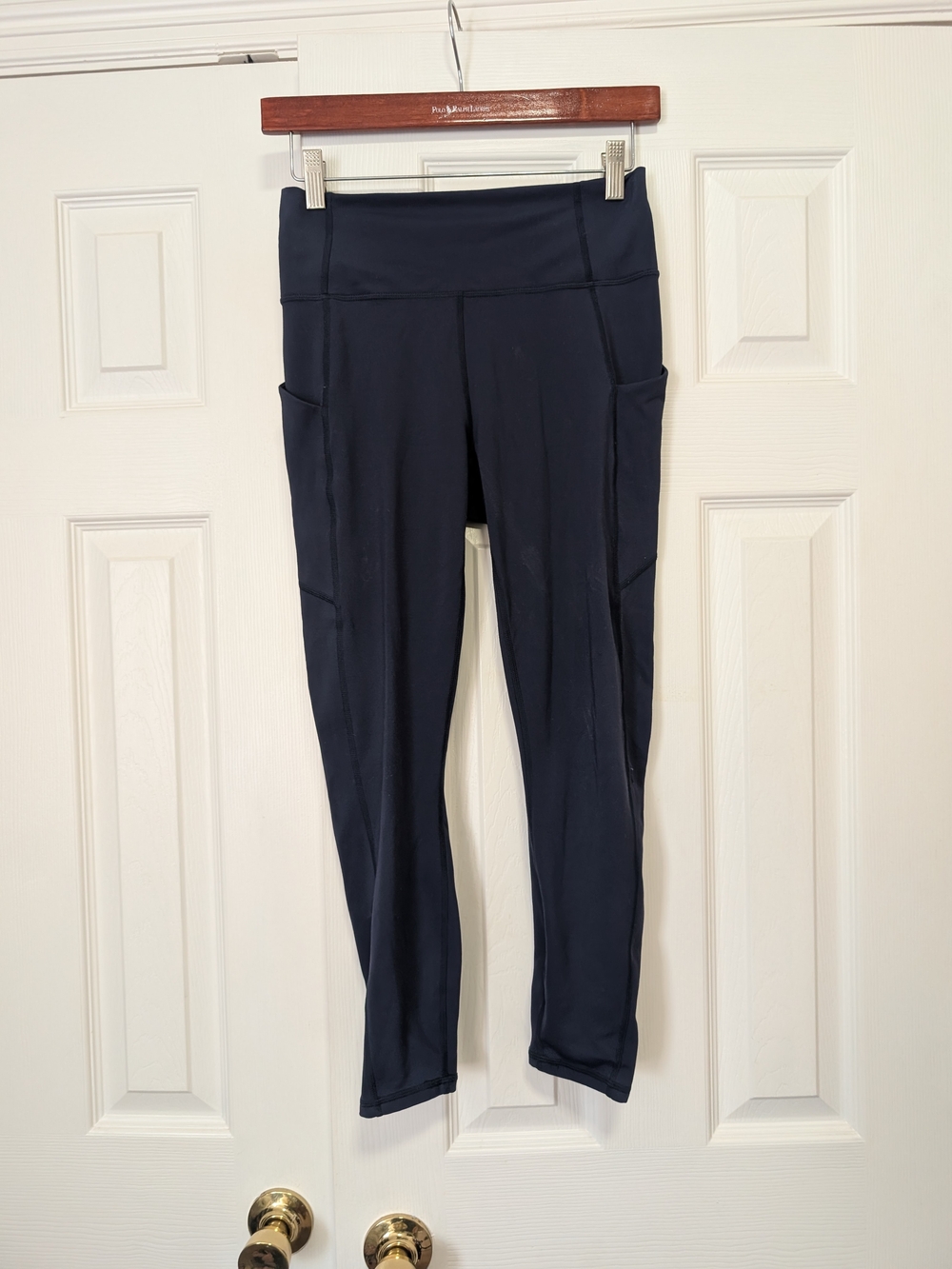 Fabletics Navy High-Rise Pocket Leggings
